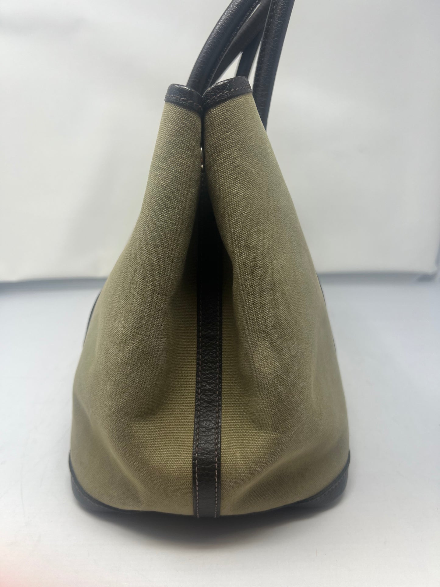 Hermes Garden Party Khaki Tote
