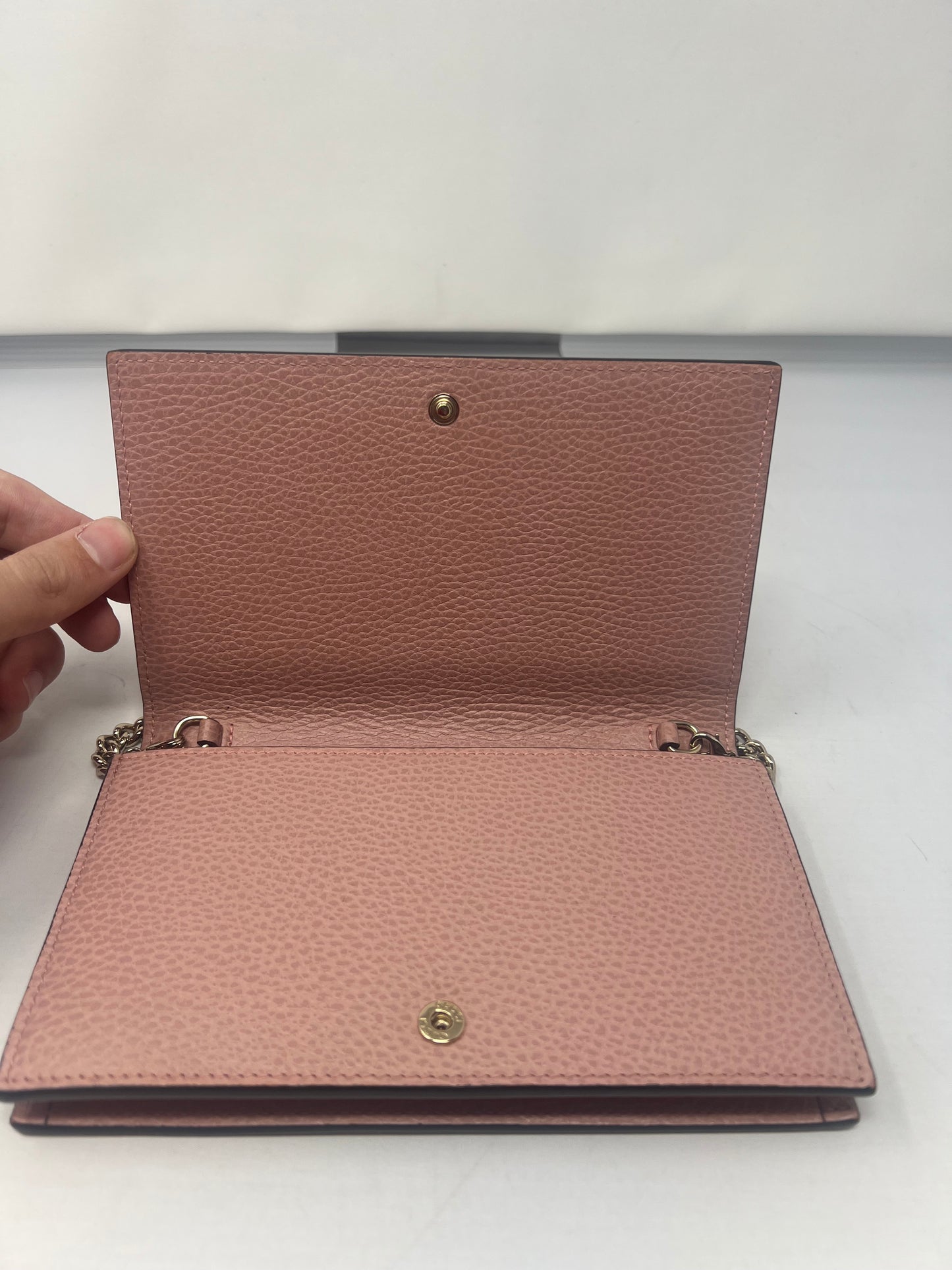 Gucci Blush Wallet on Chain