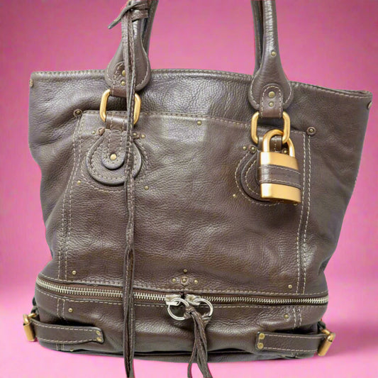 Chloe Paddington Brown Leather Tote Bag
