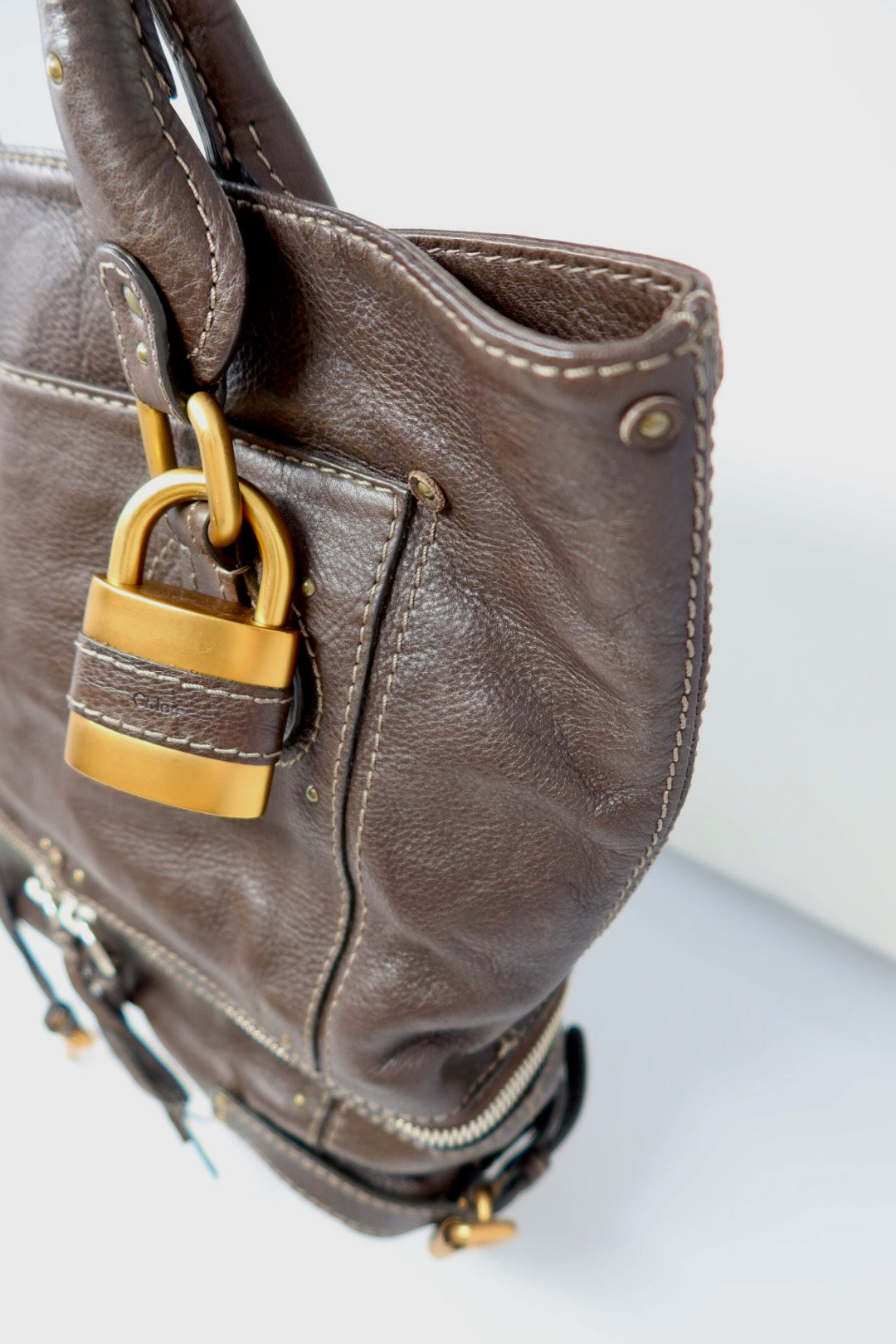 Chloe Paddington Brown Leather Tote Bag