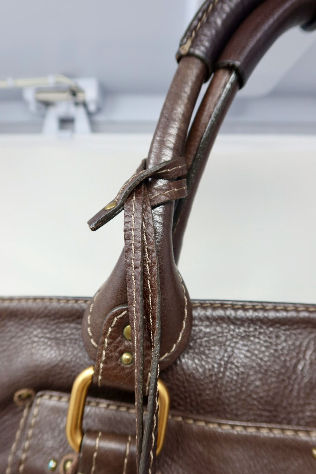 Chloe Paddington Brown Leather Tote Bag