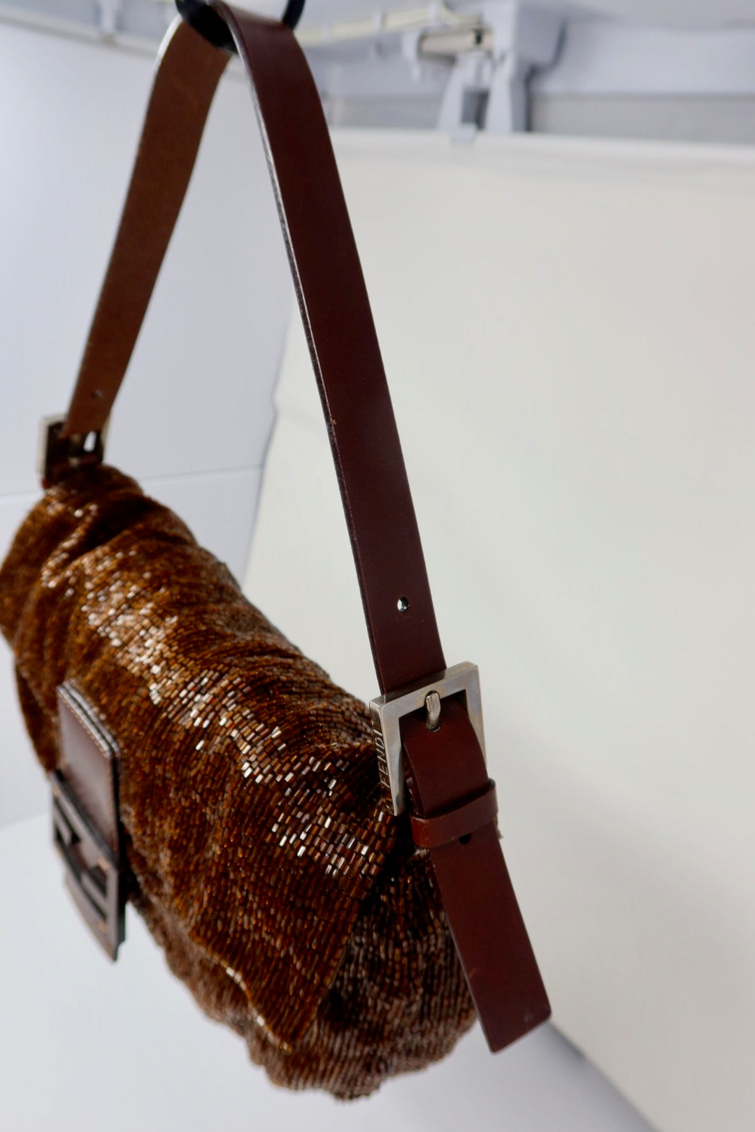 Fendi Baguette Brown Beaded