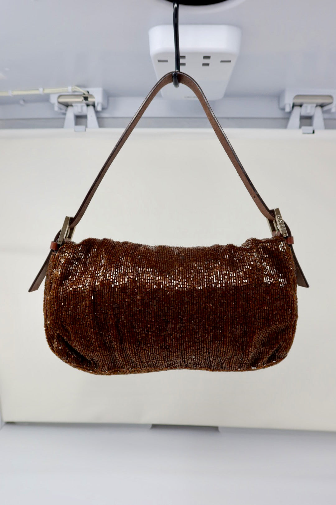 Fendi Baguette Brown Beaded