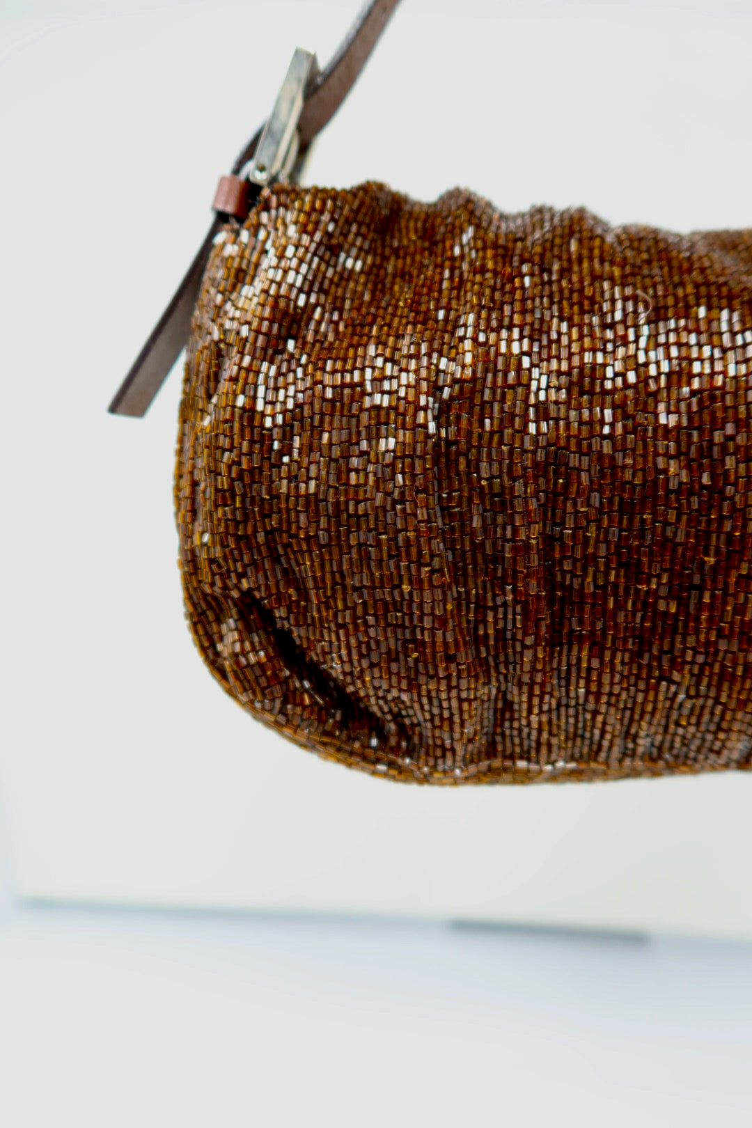 Fendi Baguette Brown Beaded