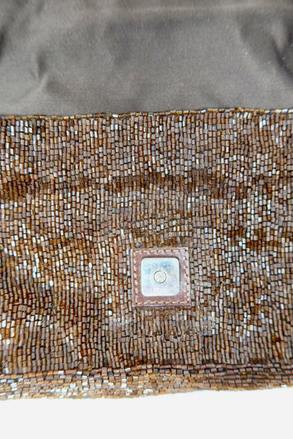 Fendi Baguette Brown Beaded