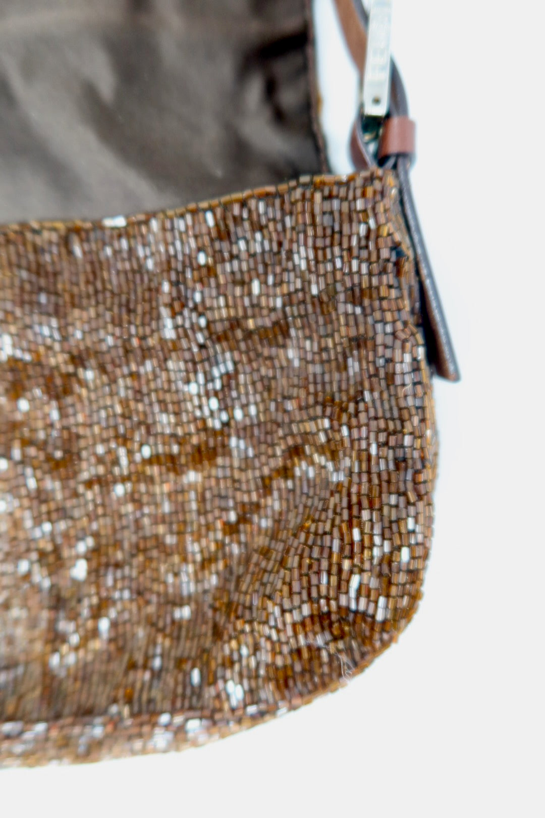 Fendi Baguette Brown Beaded