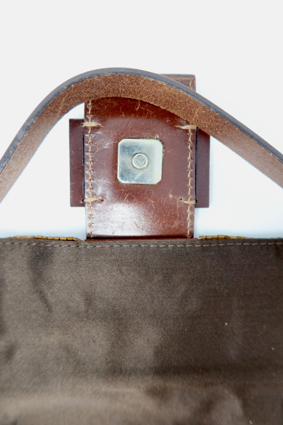 Fendi Baguette Brown Beaded