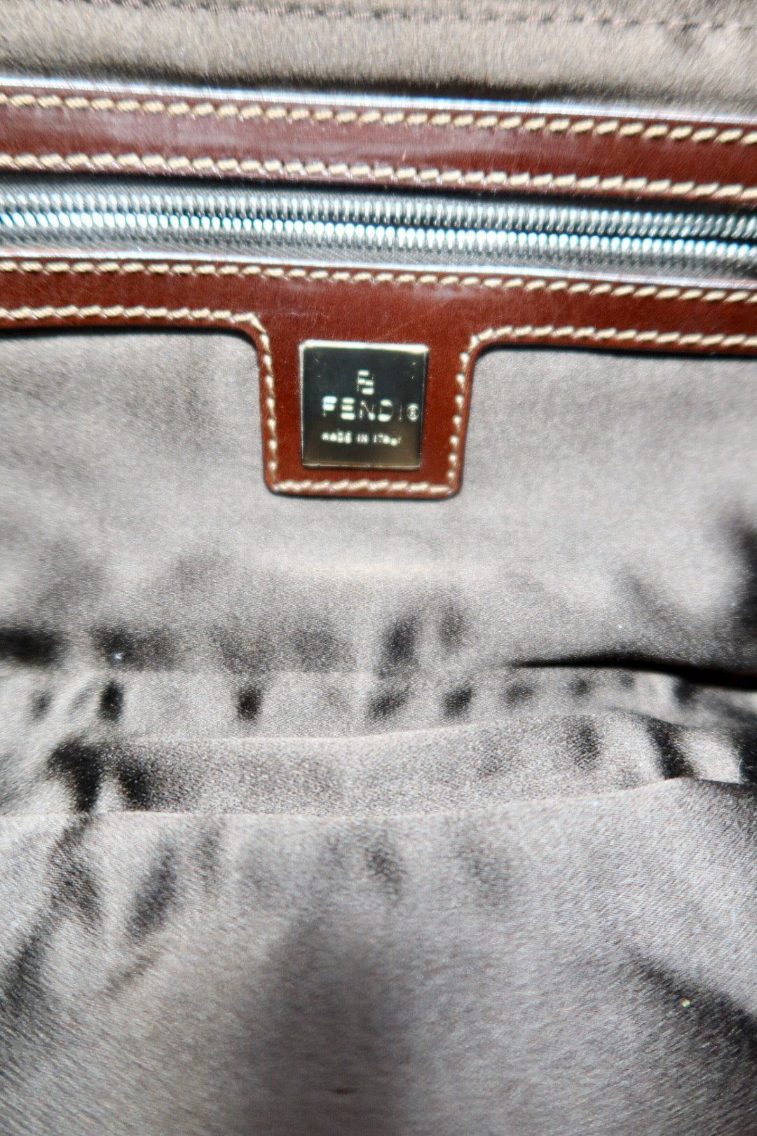 Fendi Baguette Brown Beaded