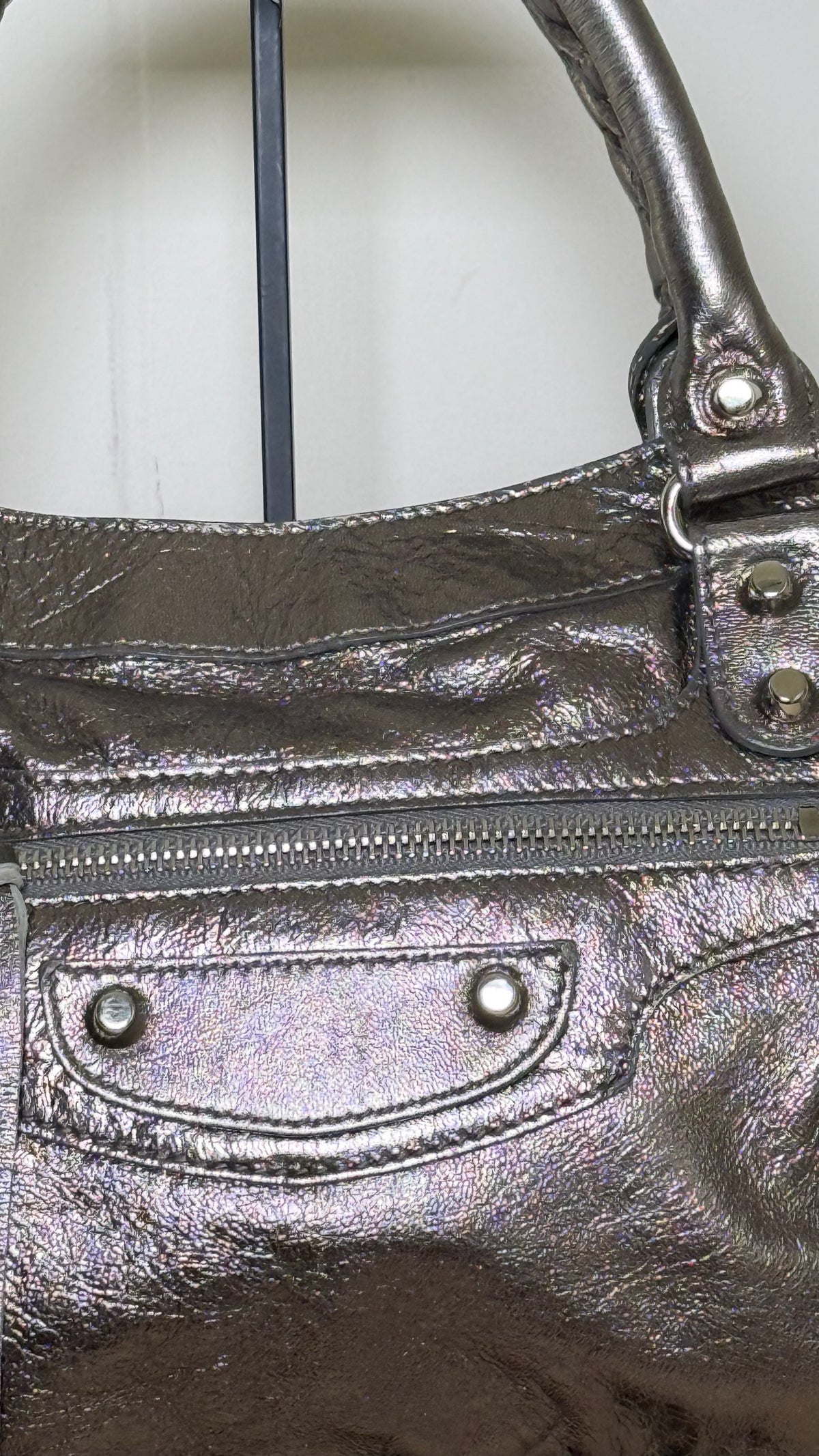 Balenciaga Silver First Bag