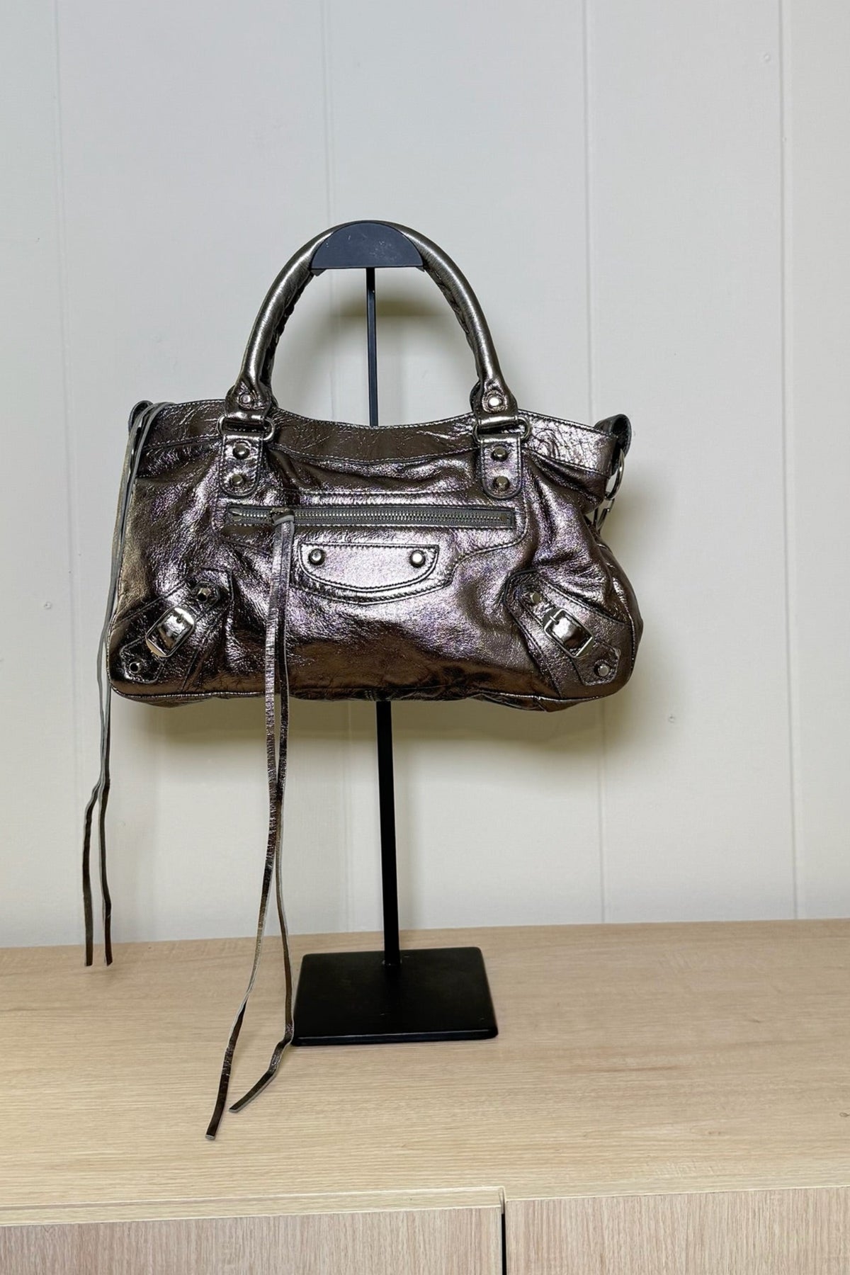 Balenciaga Silver First Bag
