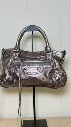 Balenciaga Silver First Bag