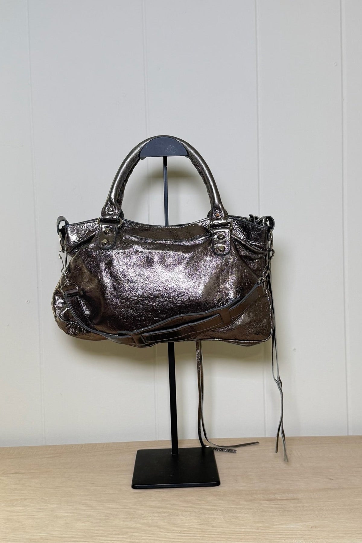 Balenciaga Silver First Bag