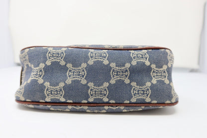 Celine Macadam Blue Denim Pochette