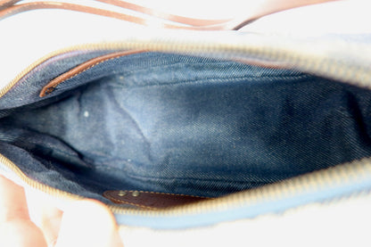 Celine Macadam Blue Denim Pochette