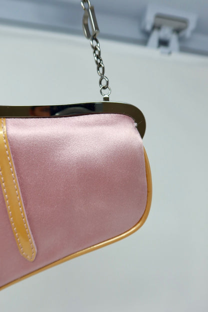 Dior Mini Saddle Pink Satin