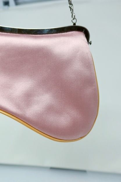 Dior Mini Saddle Pink Satin