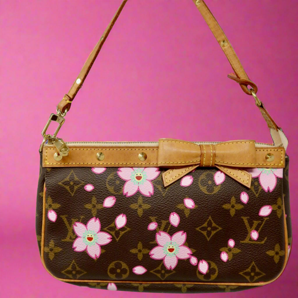 Louis Vuitton x Takashi Murakami Monogram Cherry Blossom Pochette