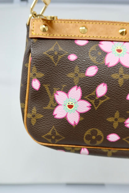Louis Vuitton x Takashi Murakami Monogram Cherry Blossom Pochette
