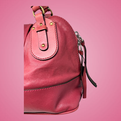 Chloe Pink Leather Kerala Top Handle Bag