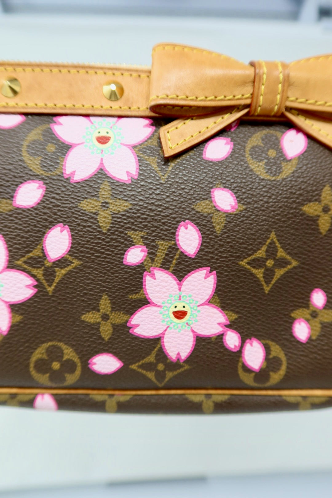Louis Vuitton x Takashi Murakami Monogram Cherry Blossom Pochette