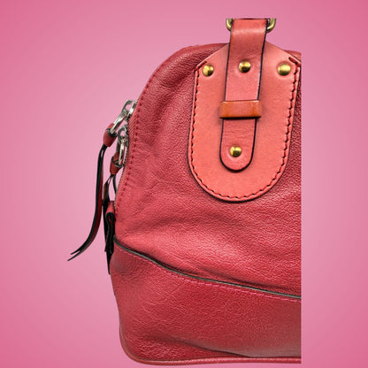 Chloe Pink Leather Kerala Top Handle Bag