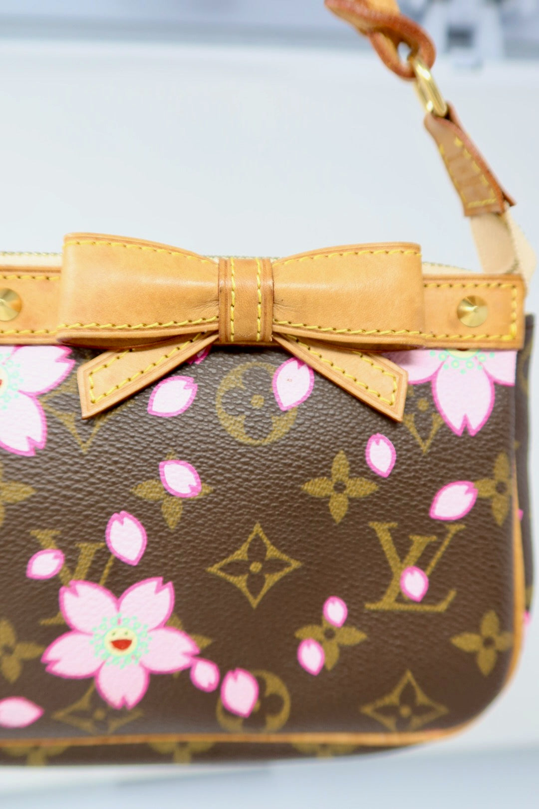 Louis Vuitton x Takashi Murakami Monogram Cherry Blossom Pochette