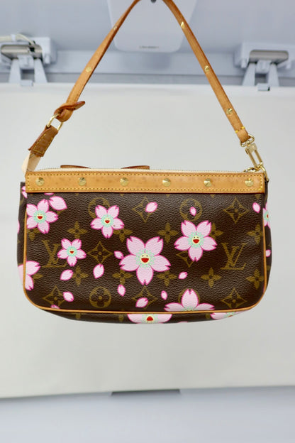 Louis Vuitton x Takashi Murakami Monogram Cherry Blossom Pochette