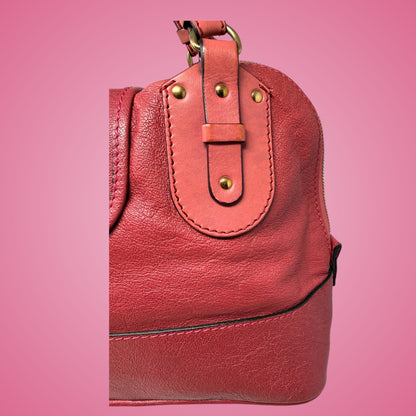 Chloe Pink Leather Kerala Top Handle Bag