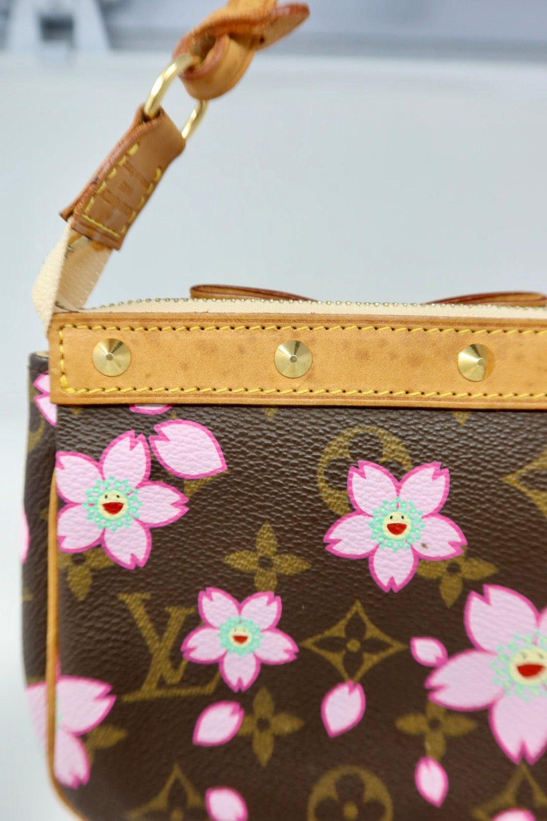 Louis Vuitton x Takashi Murakami Monogram Cherry Blossom Pochette