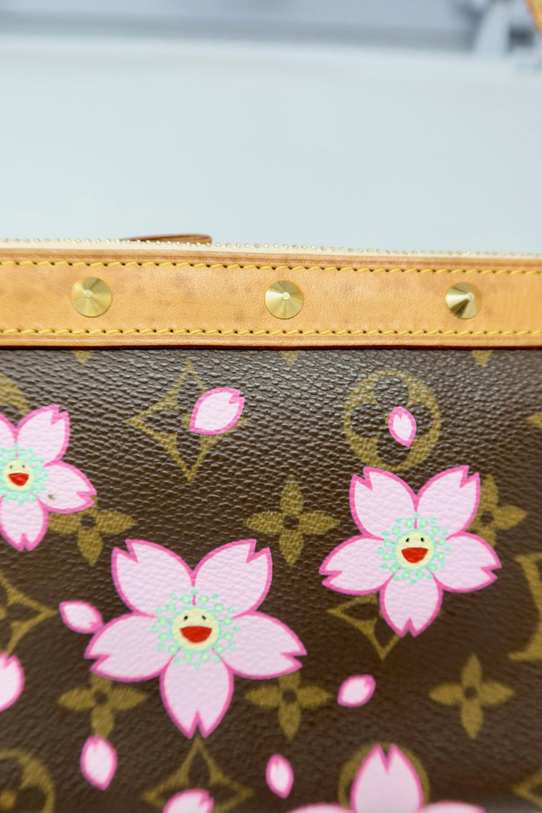 Louis Vuitton x Takashi Murakami Monogram Cherry Blossom Pochette