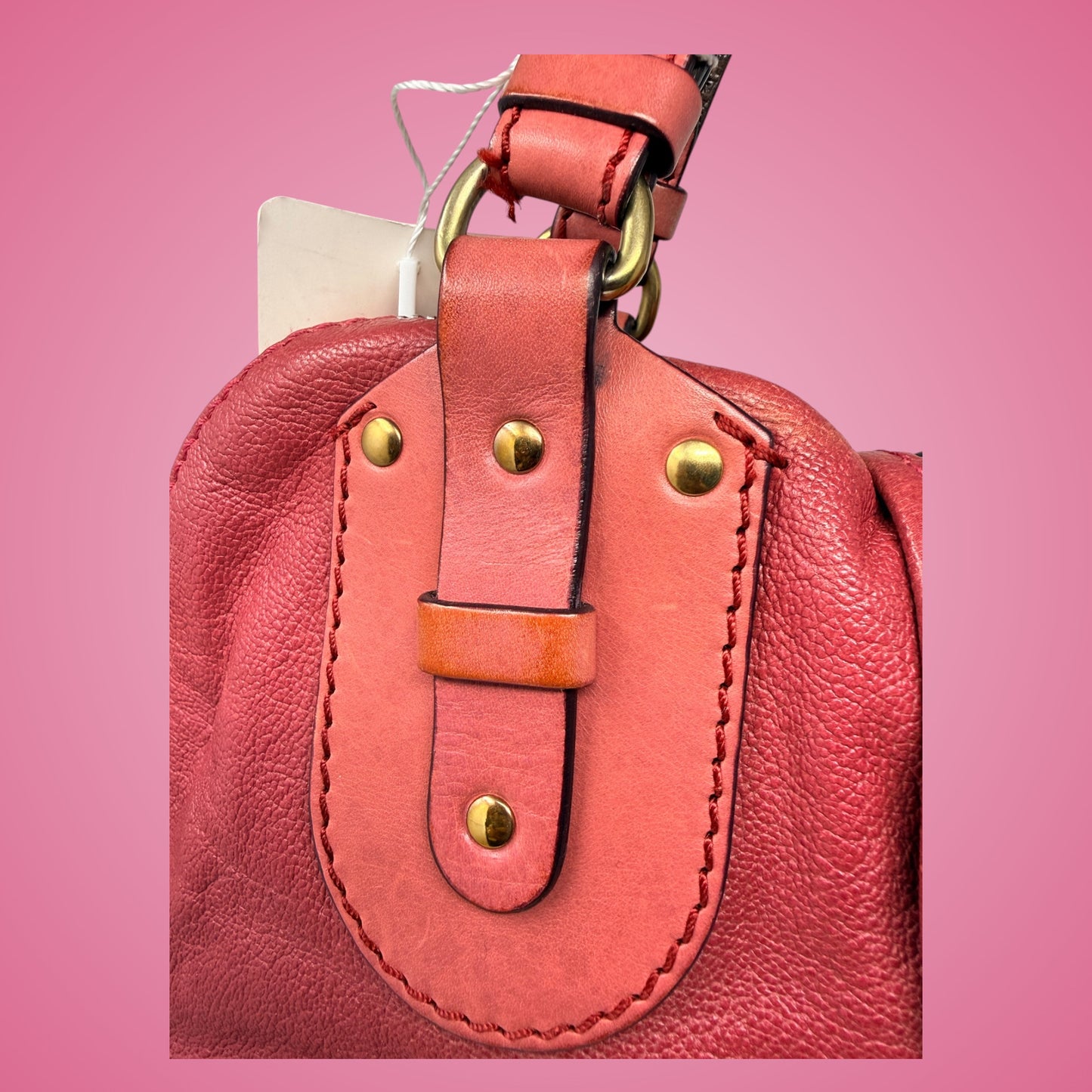 Chloe Pink Leather Kerala Top Handle Bag