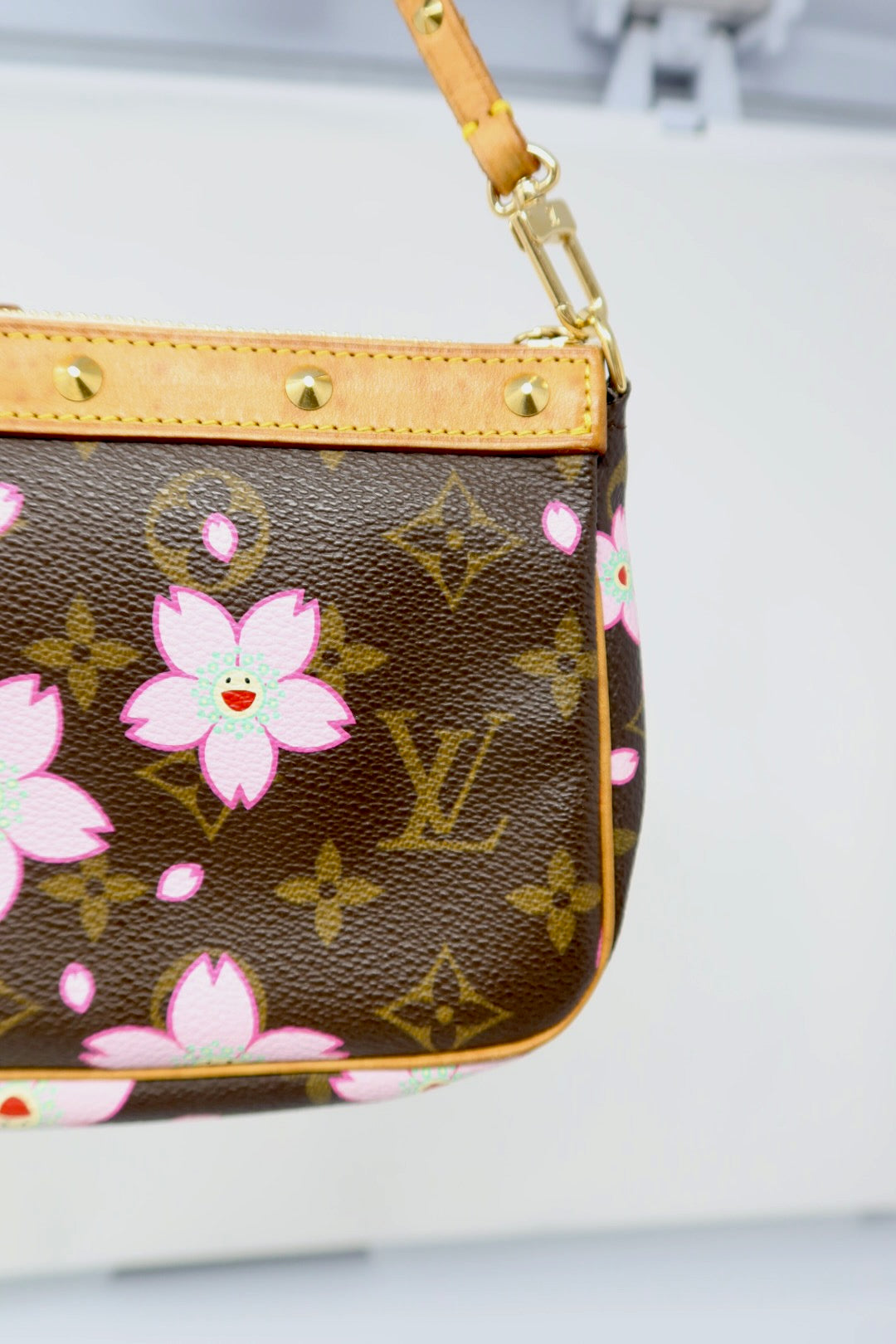 Louis Vuitton x Takashi Murakami Monogram Cherry Blossom Pochette