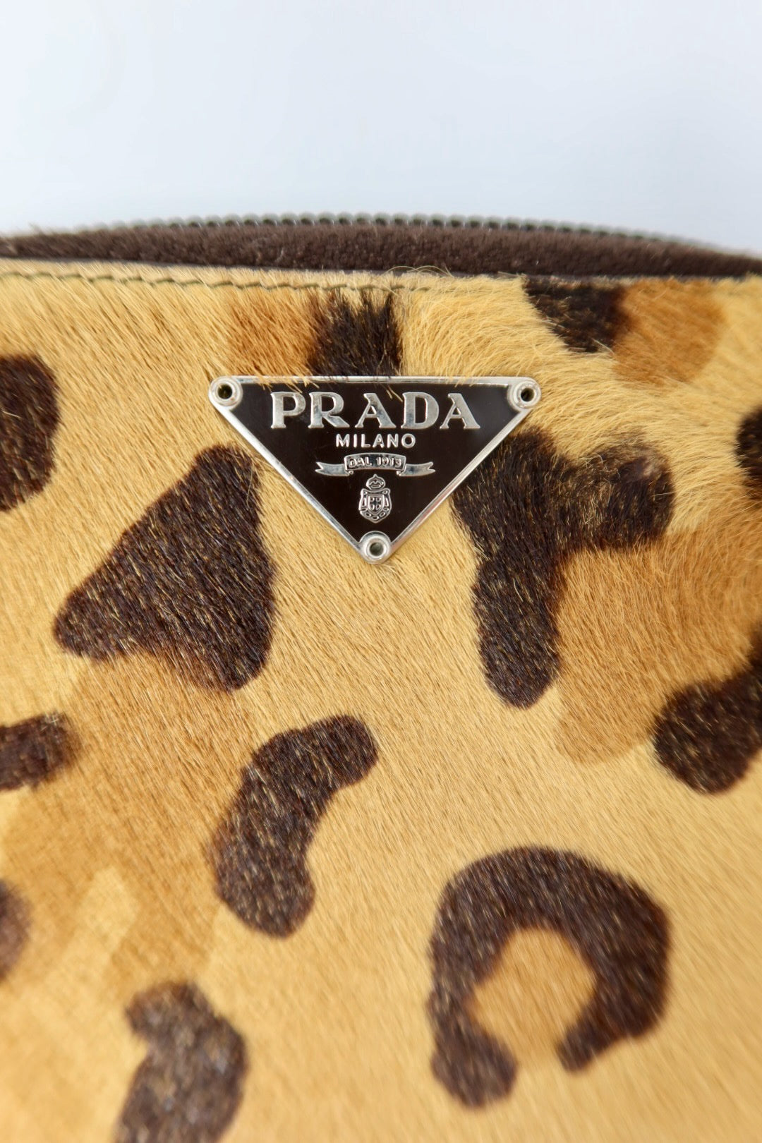 Prada Leopard Pony Hair Wallet