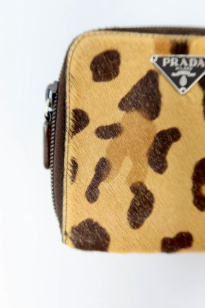 Prada Leopard Pony Hair Wallet