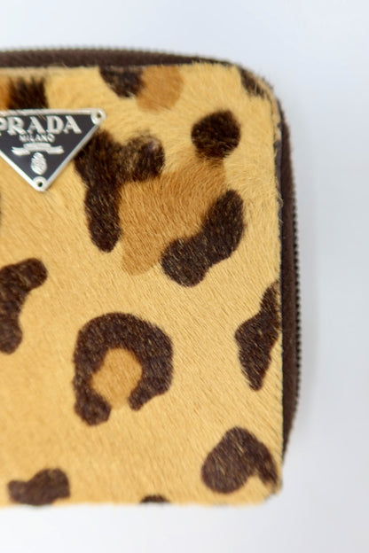 Prada Leopard Pony Hair Wallet