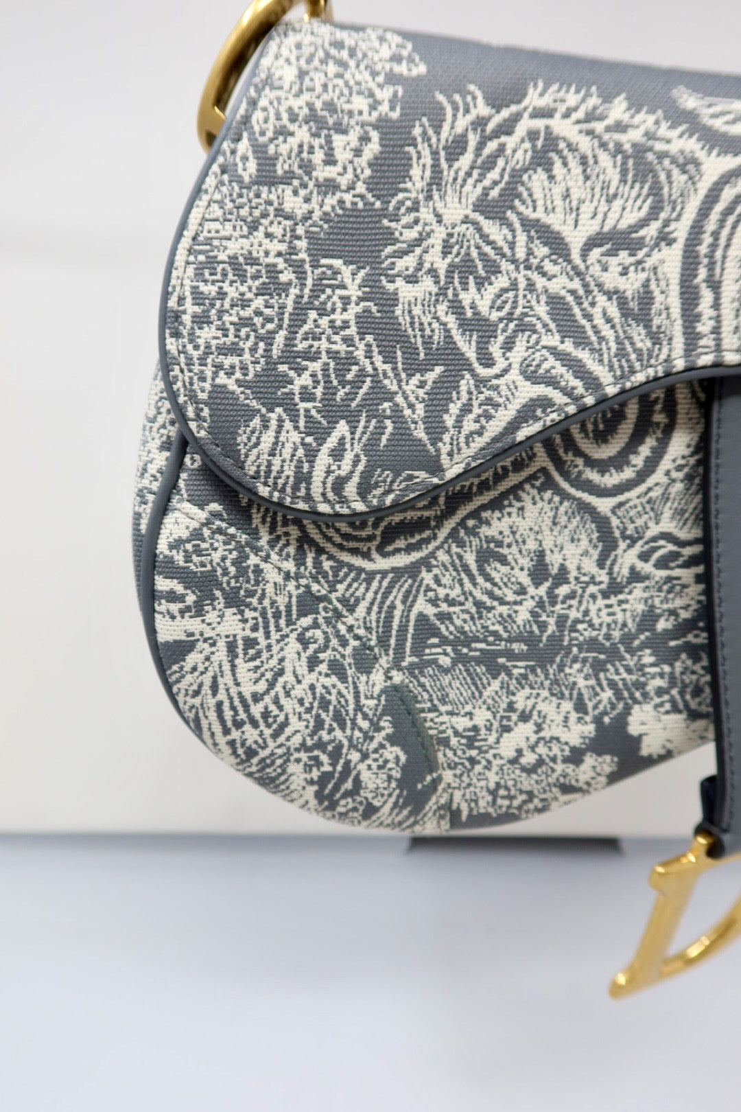 Dior Canvas Saddle Bag
