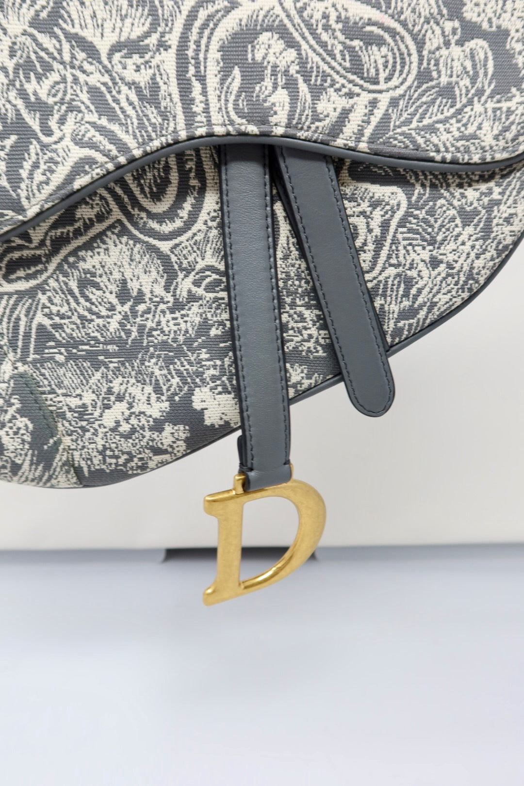 Dior Canvas Saddle Bag