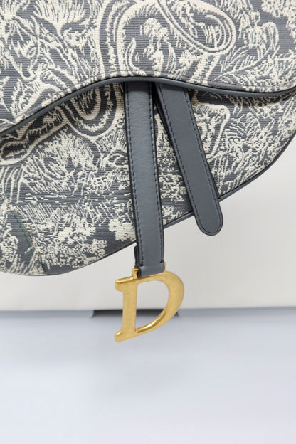 Dior Canvas Saddle Bag