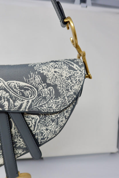 Dior Canvas Saddle Bag