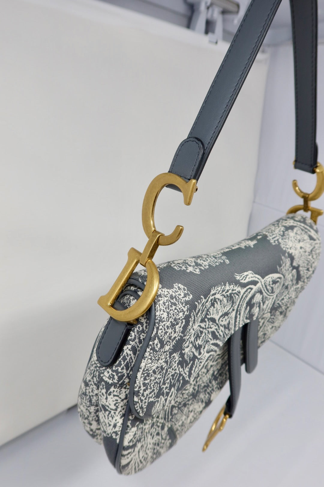 Dior Canvas Saddle Bag