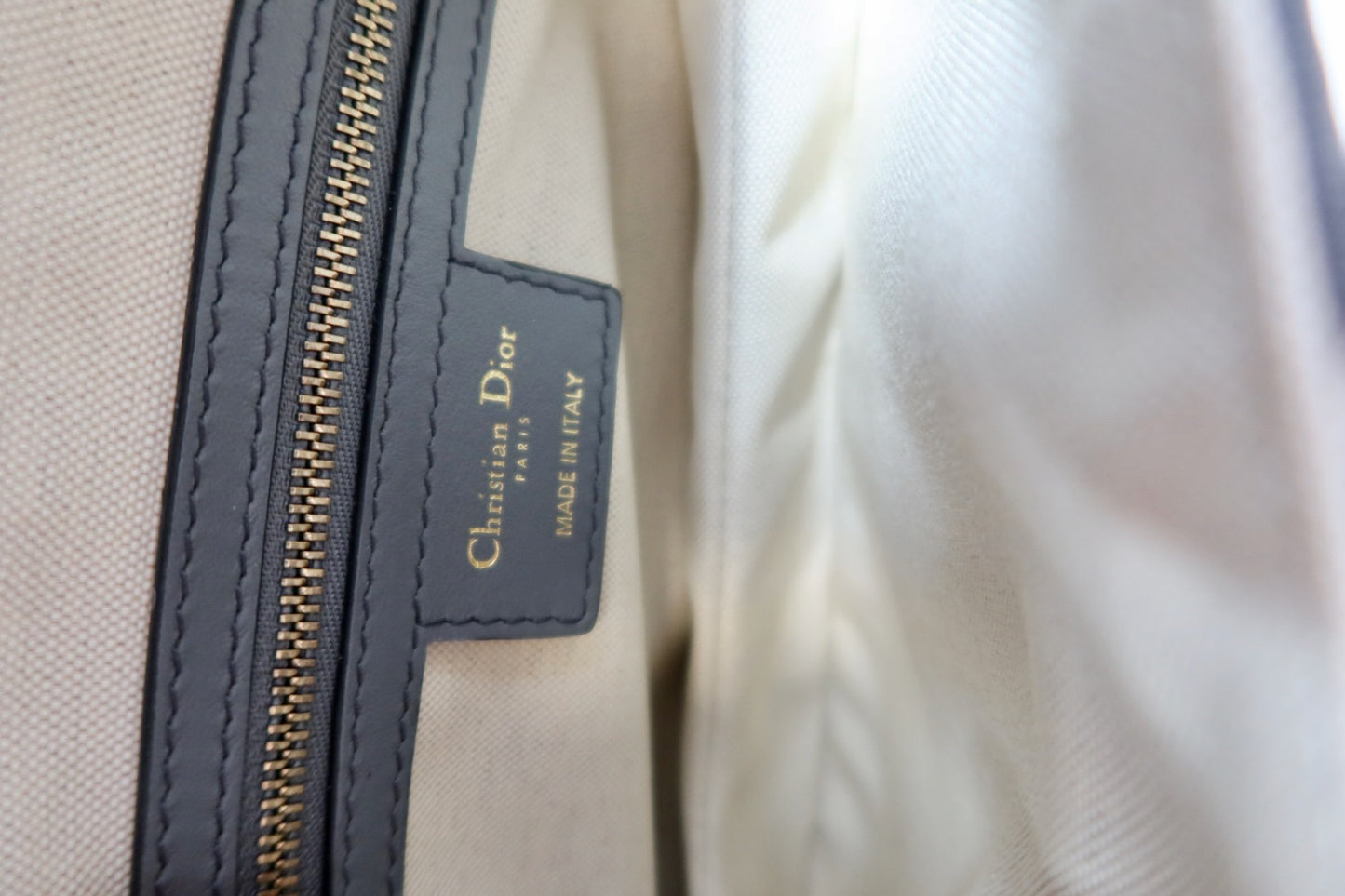 Dior Canvas Saddle Bag
