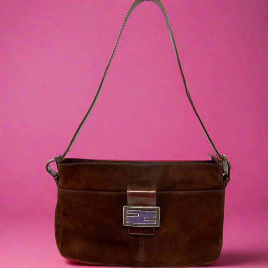 Fendi Brown Suede