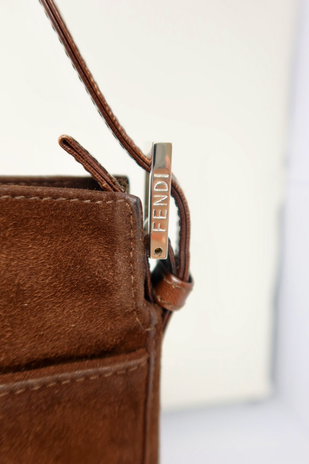 Fendi Brown Suede