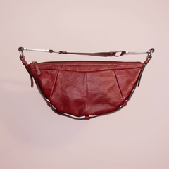 YSL Red Half Moon Mombasa Bag