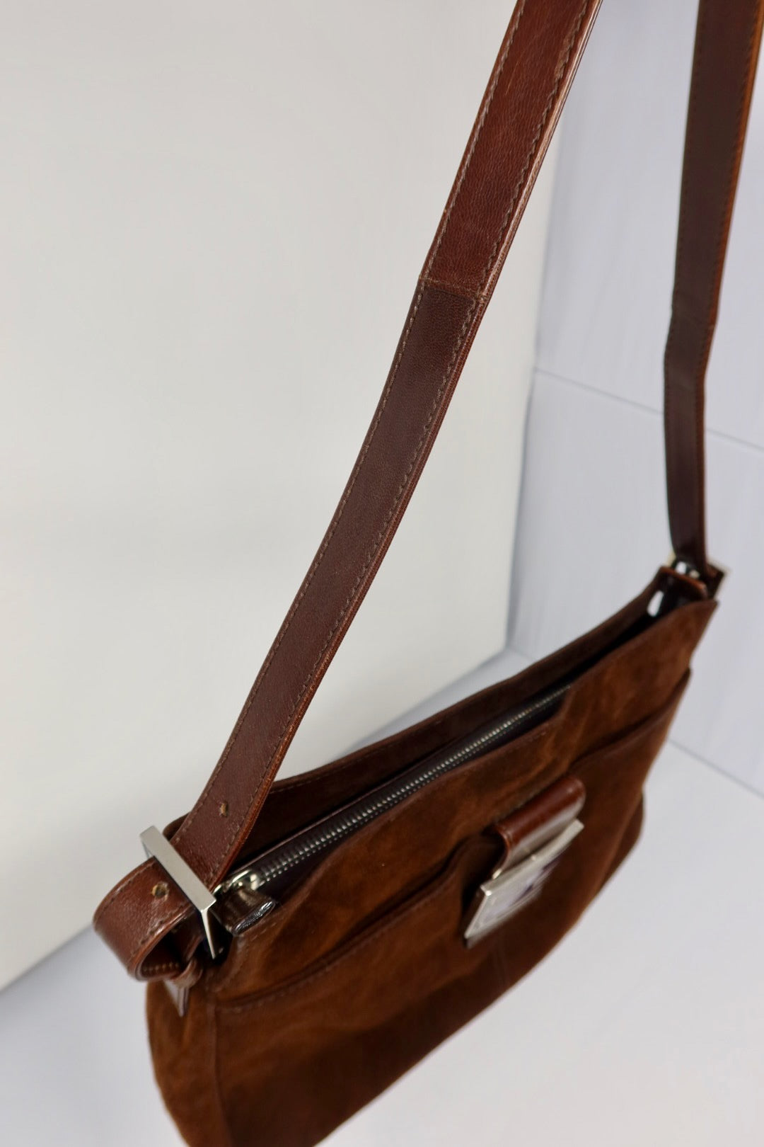 Fendi Brown Suede