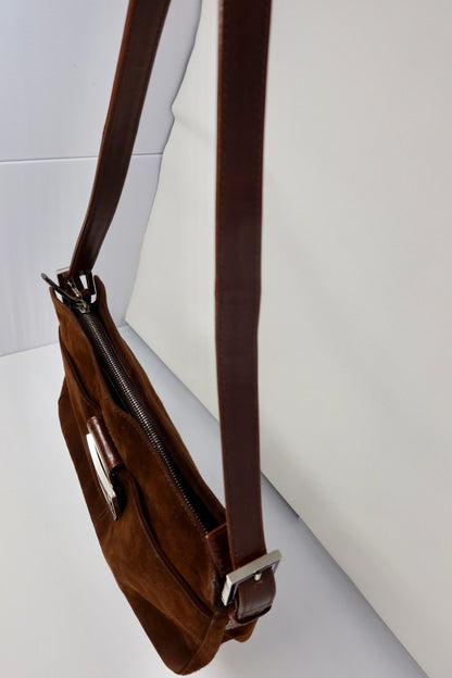Fendi Brown Suede