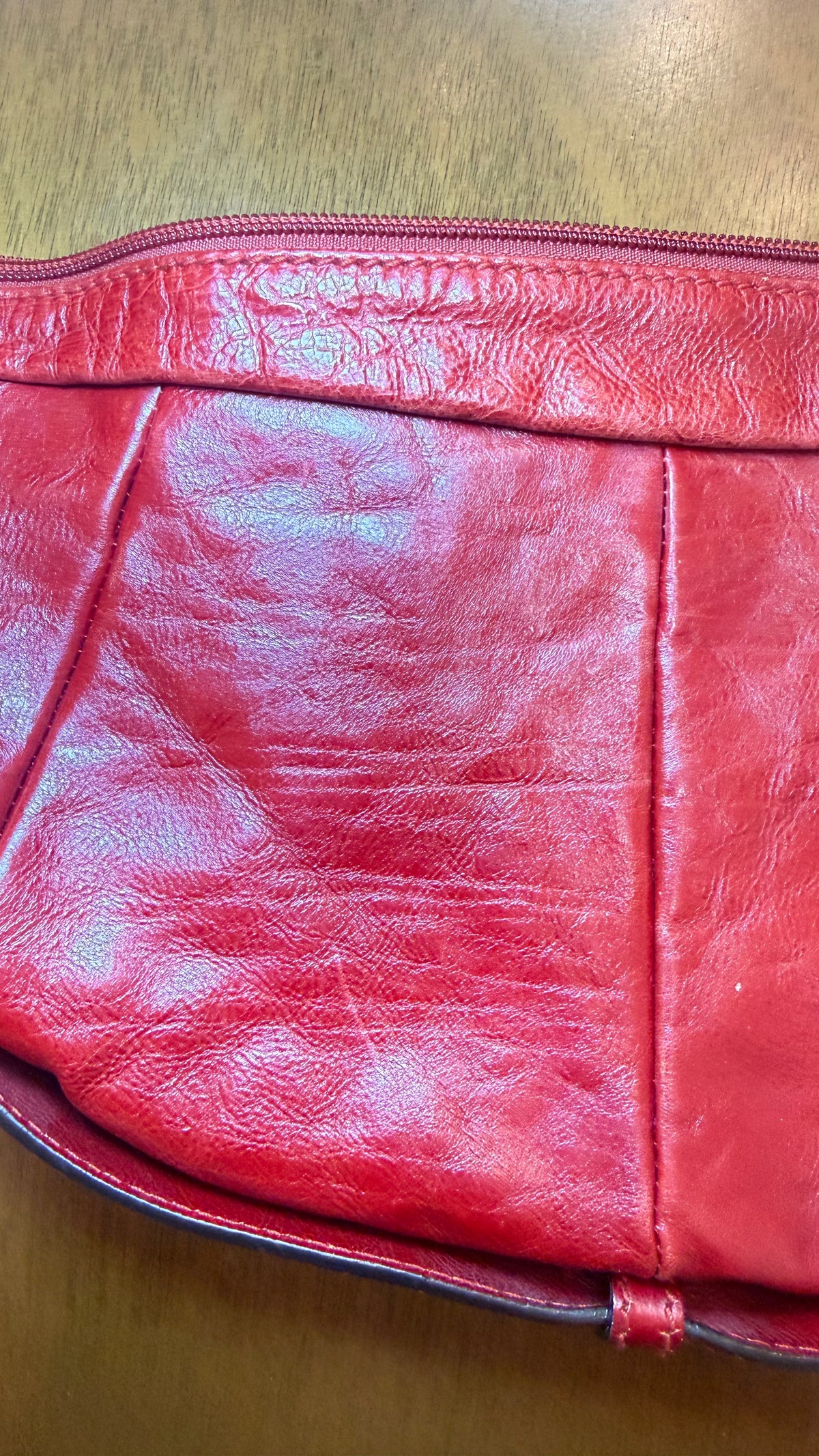 YSL Red Half Moon Mombasa Bag