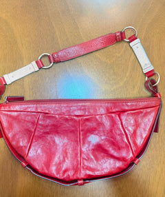 YSL Red Half Moon Mombasa Bag