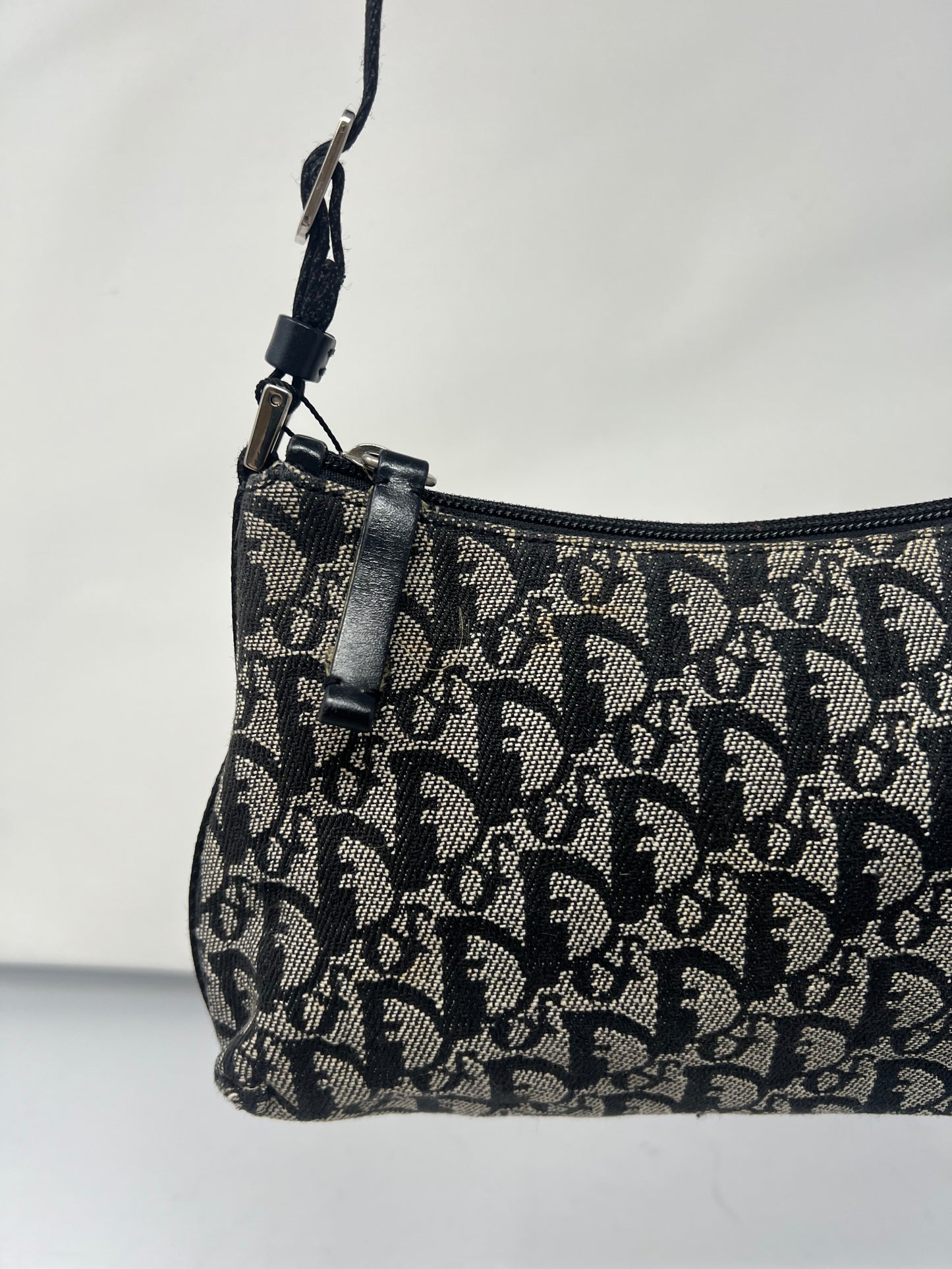 Christian Dior Trotter Jacquard Canvas Shoulder Bag