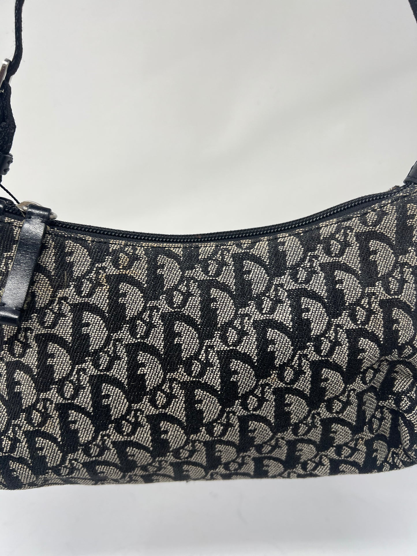 Christian Dior Trotter Jacquard Canvas Shoulder Bag